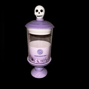 Cobwebs & Cauldrons Skull Purple‎ Halloween Candy Jar